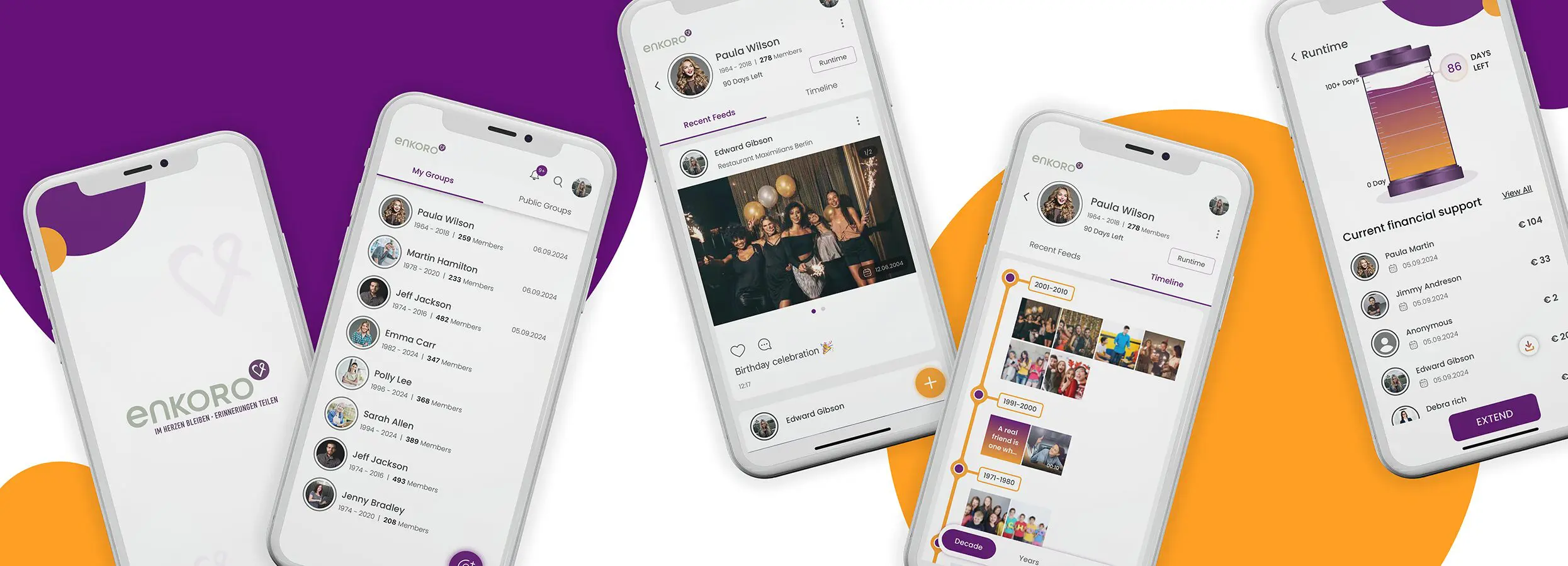 ENKORO App: Platform for sharing memories of the deceased - Now available in App Stores!